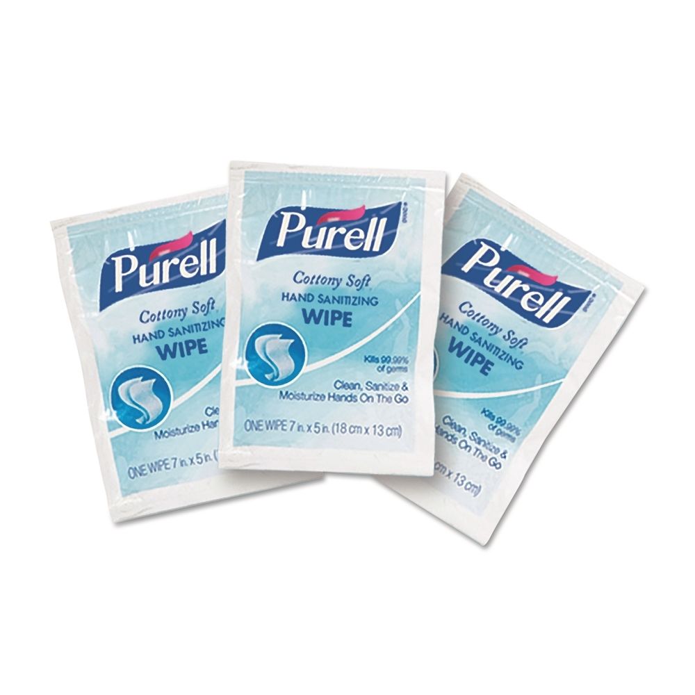 PURELL® Cottony Soft Sanitizing Wipe, Individually Wrapped